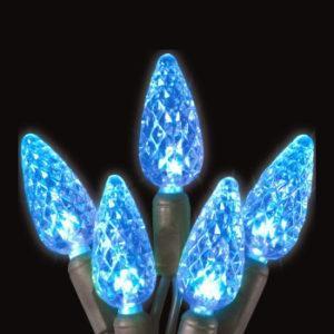 Blue C6 LED light string