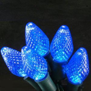 Blue C7 LED light string