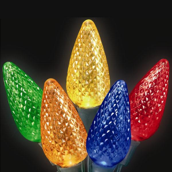 Multi-colored C9 LED light string